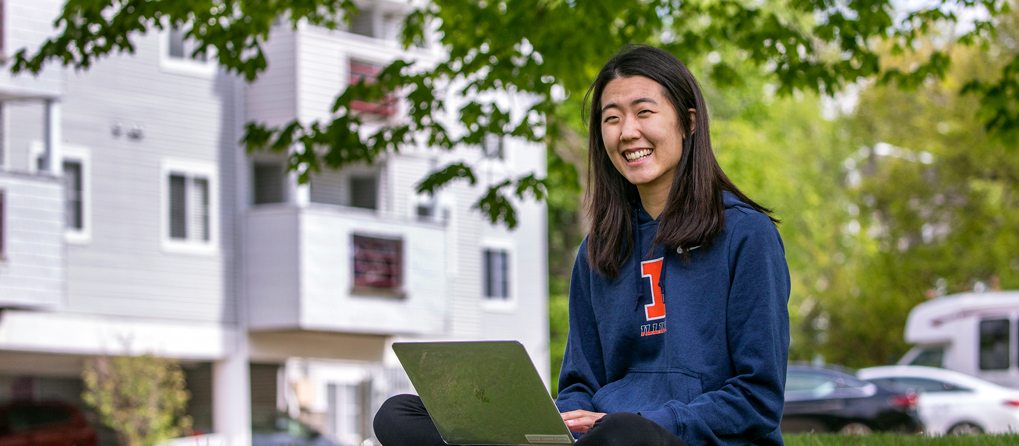 Image of student studying online