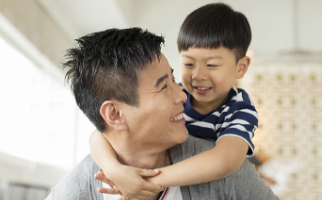 Image of father and son