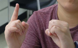 Image of someone using sign language