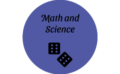 Image that says, "Math and Science"